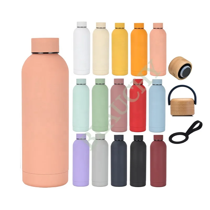 

Rubber Paint 2023 New 500ml reusable water bottles designer water bottle Small mouth water bottles