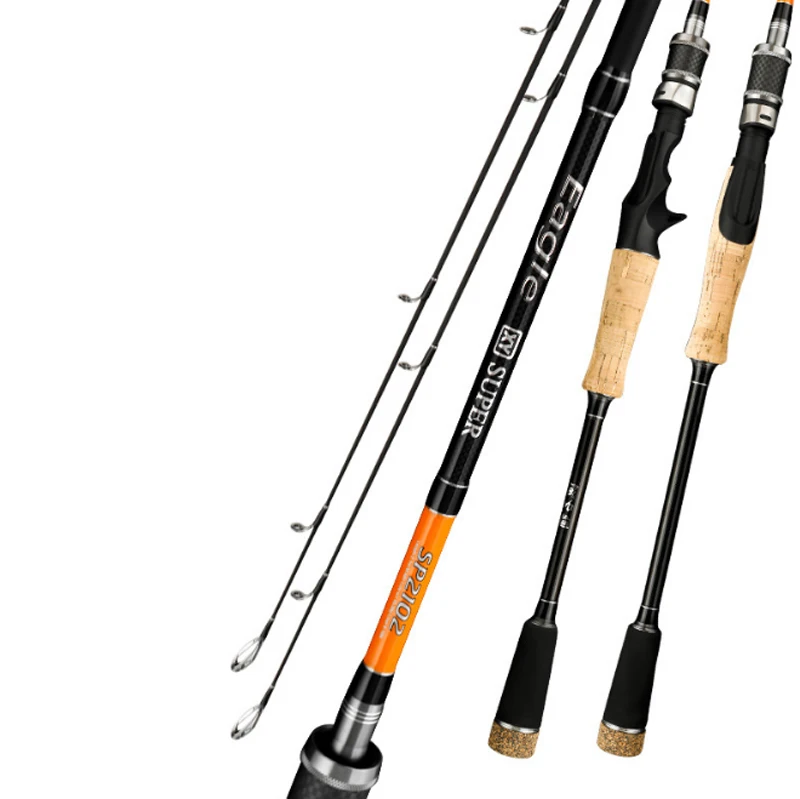 

Amazon 1.8m 2.1m 2.4m Spinning 2 Rod Tips M/MH Baitcasting Carbon OEM Fishing Rod Sea Bass High-end Lure Fishing Rod