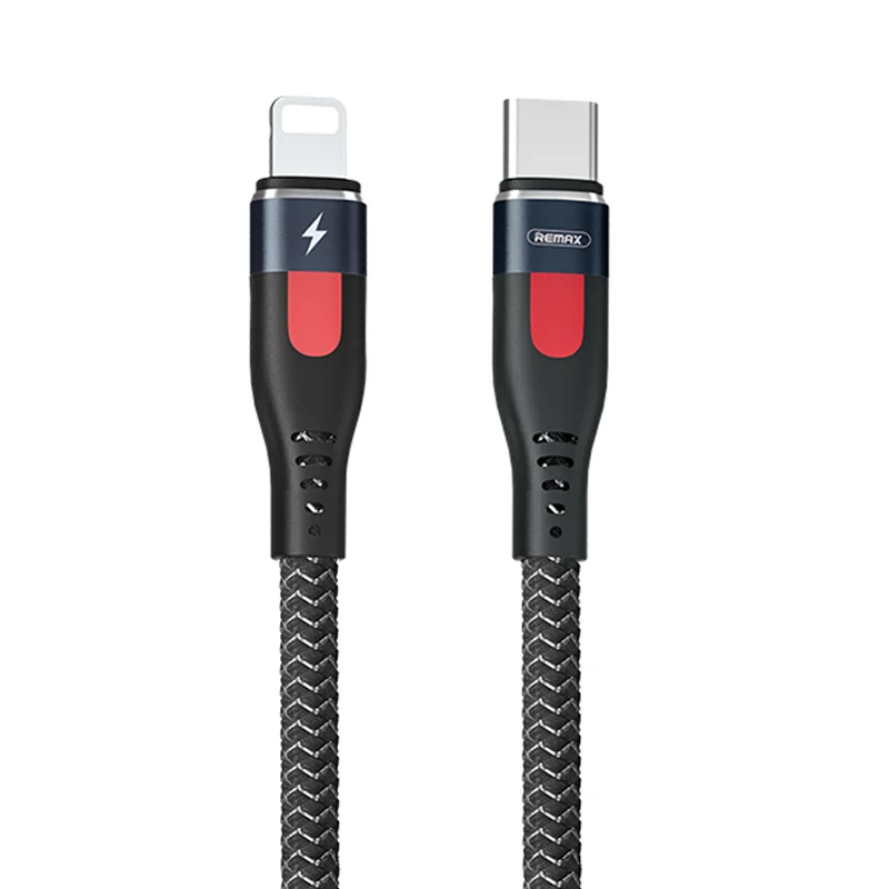 

Remax RC-187 1M black usb c to type c pd charging 5A fast charging data cable
