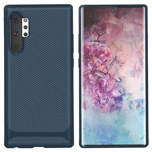 Custom shockproof phone case soft carbon fiber TPU phone cover case, For samsung Galaxy Note 10 pro case