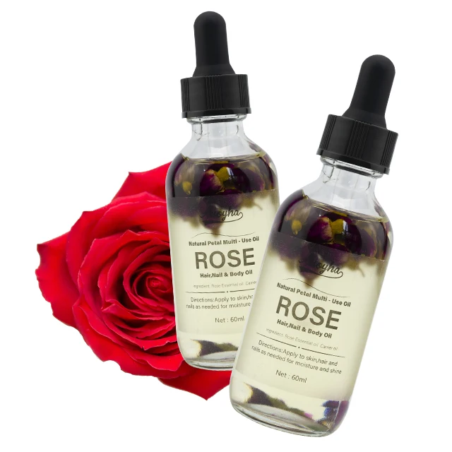 

Factory Popular Firming Moisturizing Skin Rose Multi-Use Petal Oil For Cracked cirticles Nail Manicure Hair Scalp Care Petal Oil