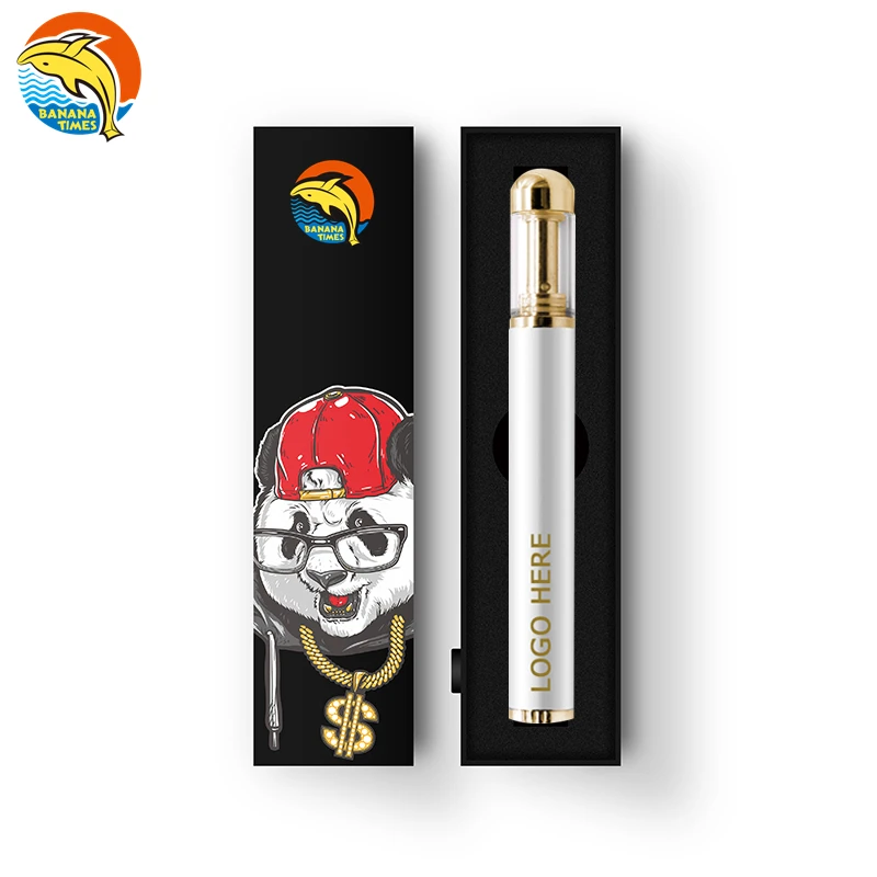 

100% original Gold 0.5ml vap pen recharge empty 1ml Vape pen BANANA 530mah vaporizer pen for thick oil