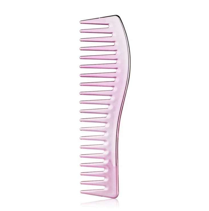 

Hot Selling Fashion Detangling Electroplating Wide Tooth Custom Rose Gold Hair Extensions Combs