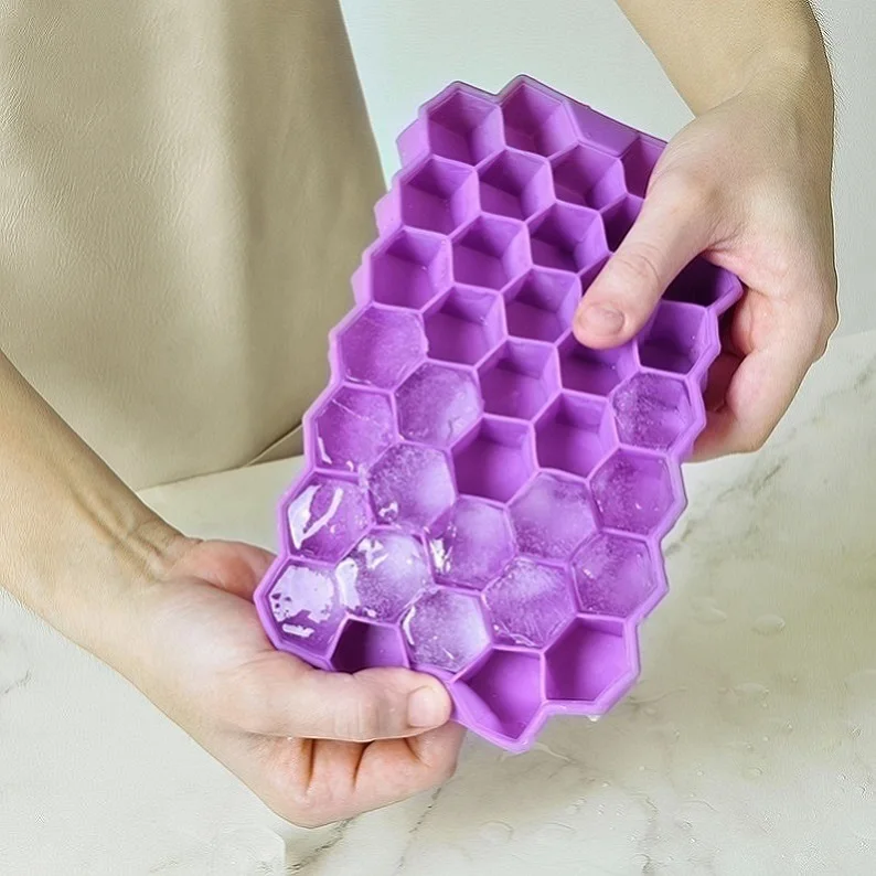 

Designer Ice Cube Makers Ice Cream Makers Hexagon Ice Mould Tray, Customized color