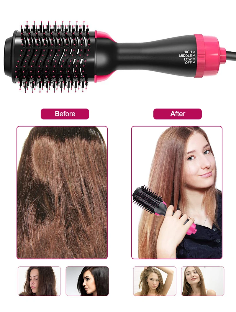 amazon best sellers Hot selling Hair Dryer and Styler One step Hot air Brush Hair Brush Rotating Styler