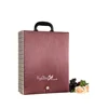 Wholesale special paper double red wine case eva gift wine box with closure and customized logo for young person wine pack
