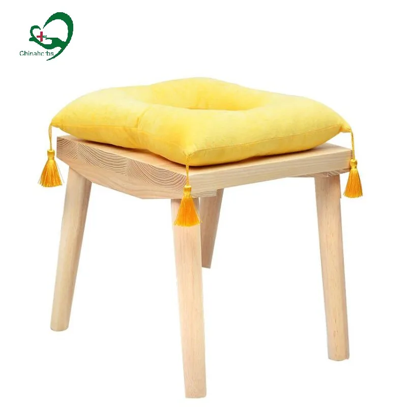 

Easy to use hardwood yoni steam stool with comfortable pillow cushion yoni steam chair wood stable kits wooden, Yellow,purple,dark blue