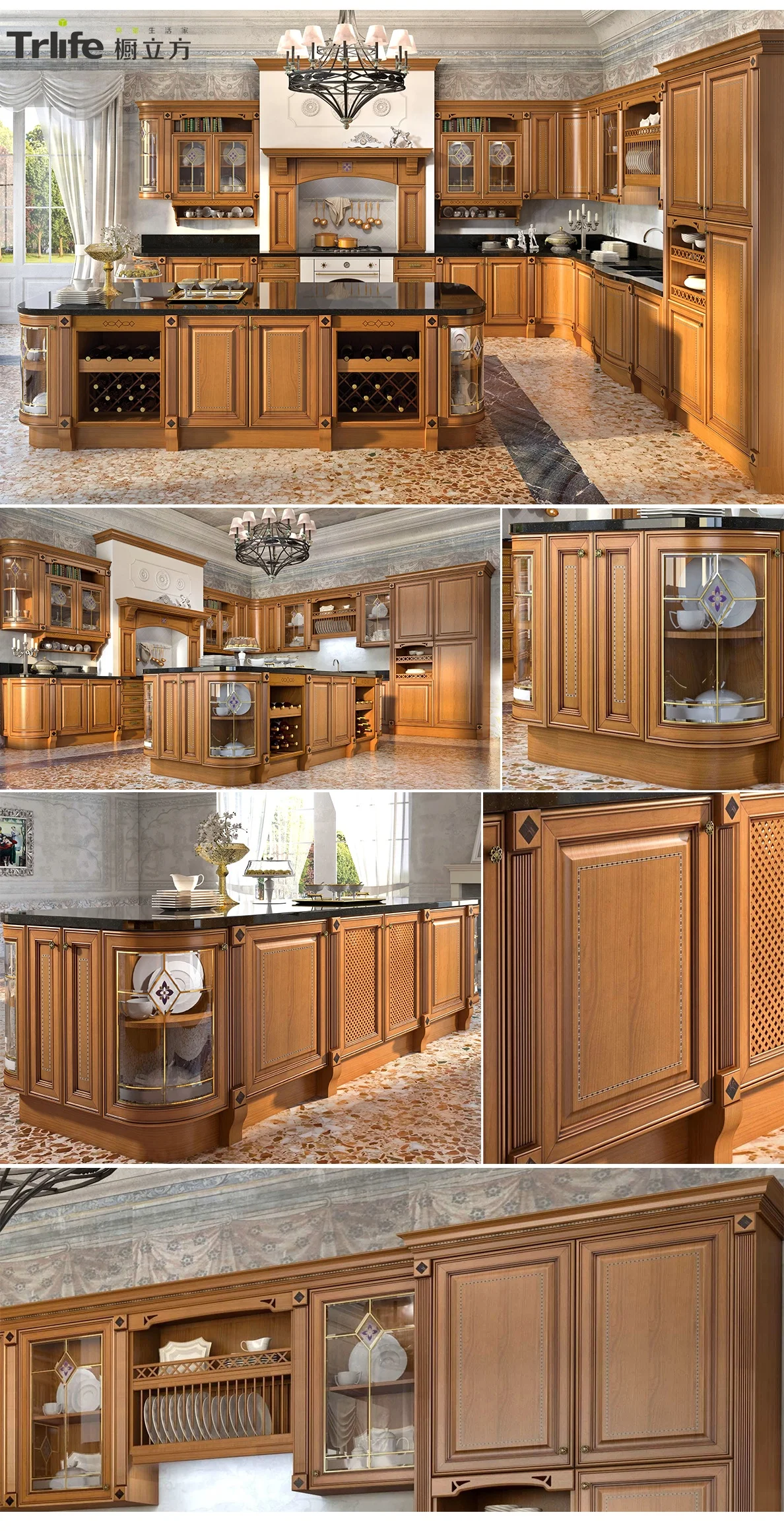 China custom flat pack kitchen cabinet