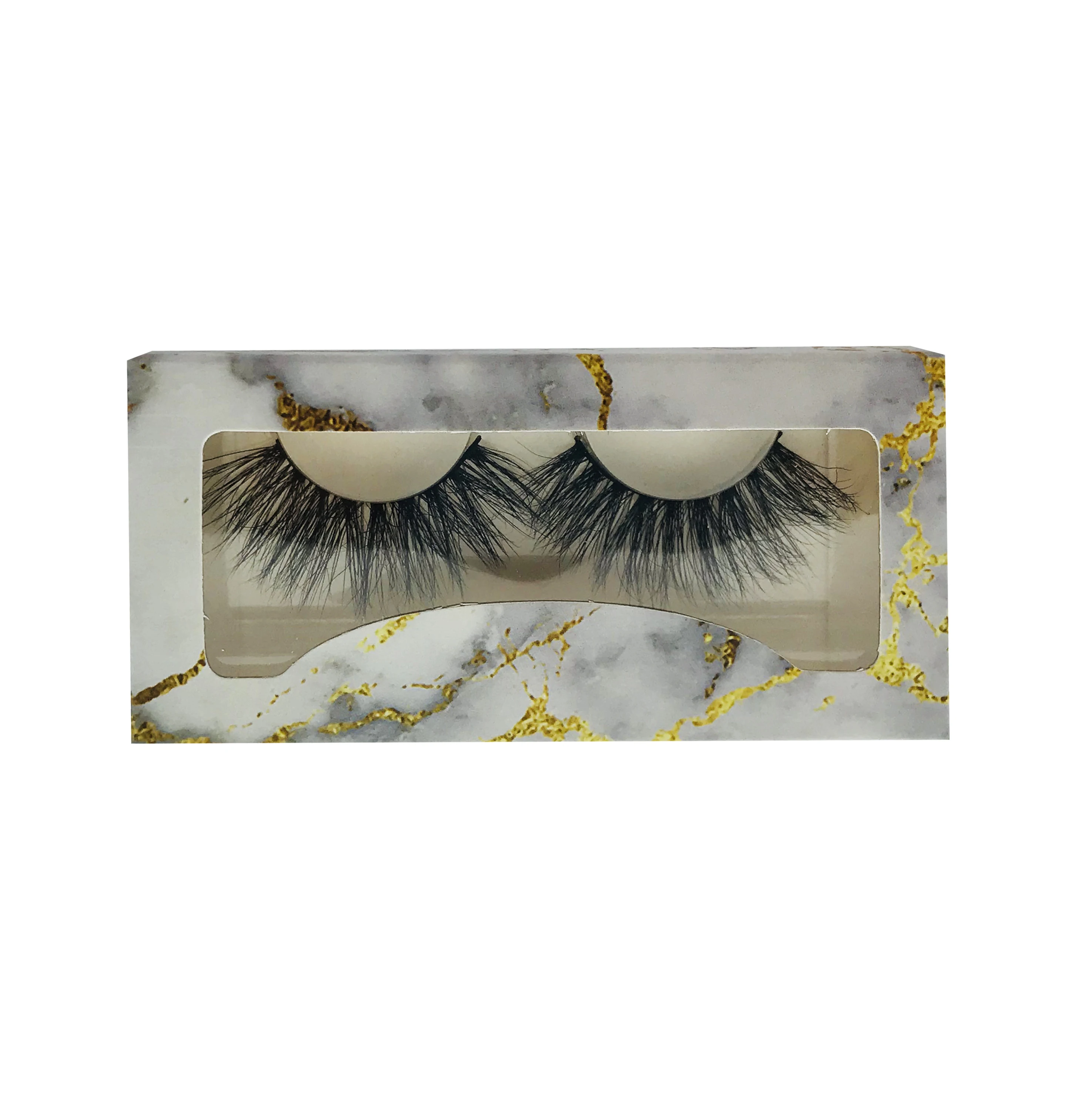 

custom packaging wholesale new design 3d mink lashes, Black