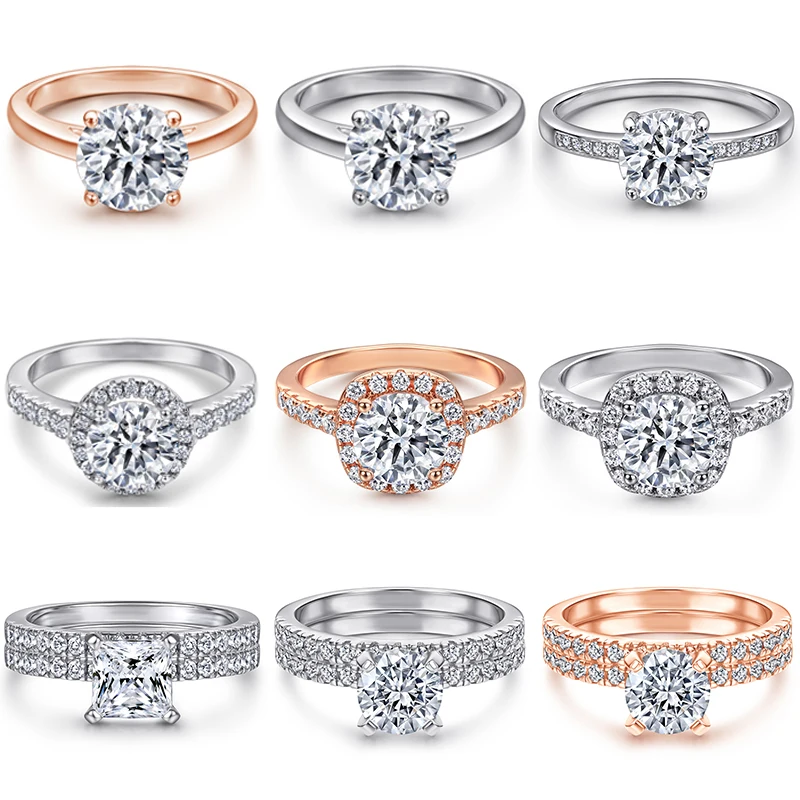 

Fine Jewelry Rings Silver 925 Rings 18K Rose Gold Jewellery Fashion Wedding & Gift Ring For Women Jewelry