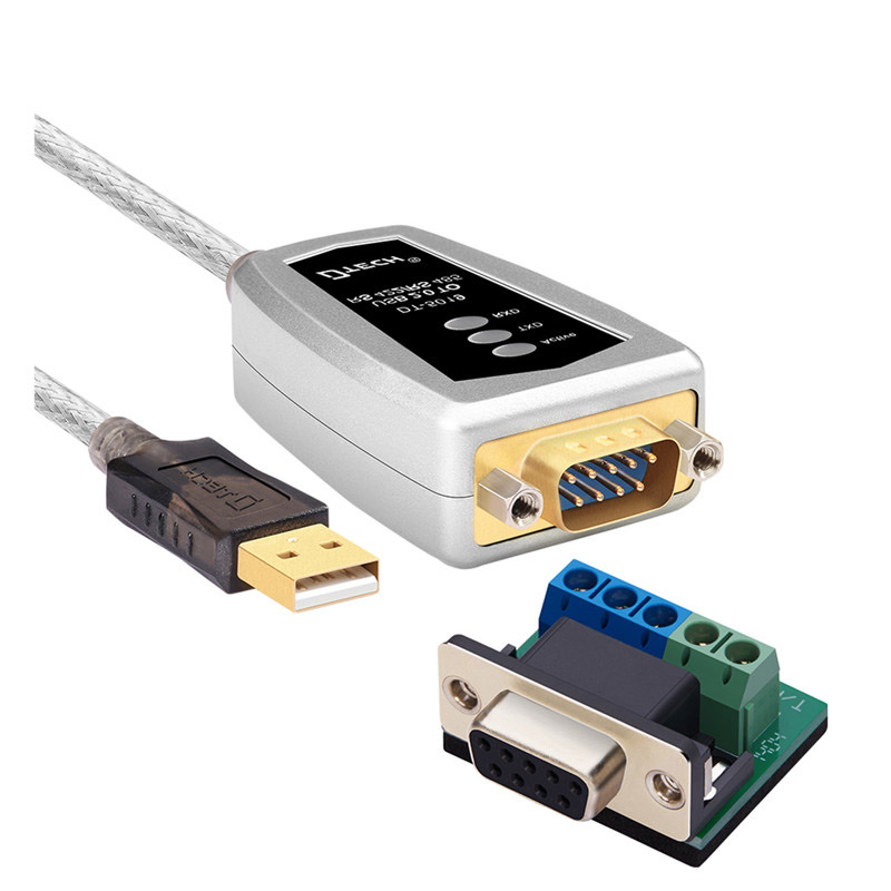 

Dtech Best Price USB2.0 to serial RS422/485 Cable 0.5M, Silver