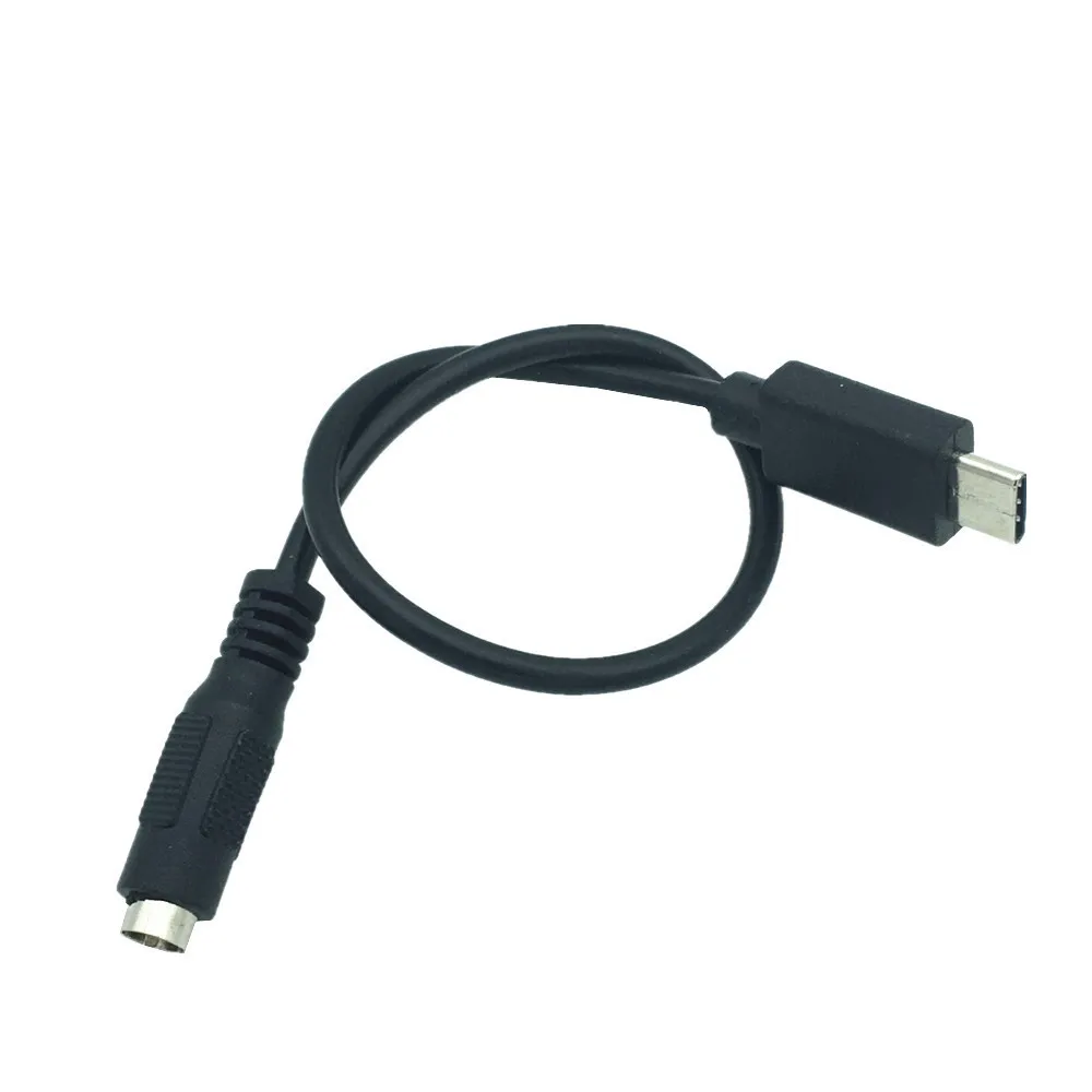 

USB 3.1 Type C USB-C to DC 5.5 x 2.5mm Power Jack Extension Charge Cable, Black