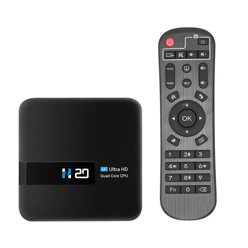 

H20 Tv Box Android 10 2Gb 16Gb RK3228A 4K Tv Ontvanger Mediaspeler 3D Video 2.4G wifi H20 Smart Tv Box Android Set Top Box