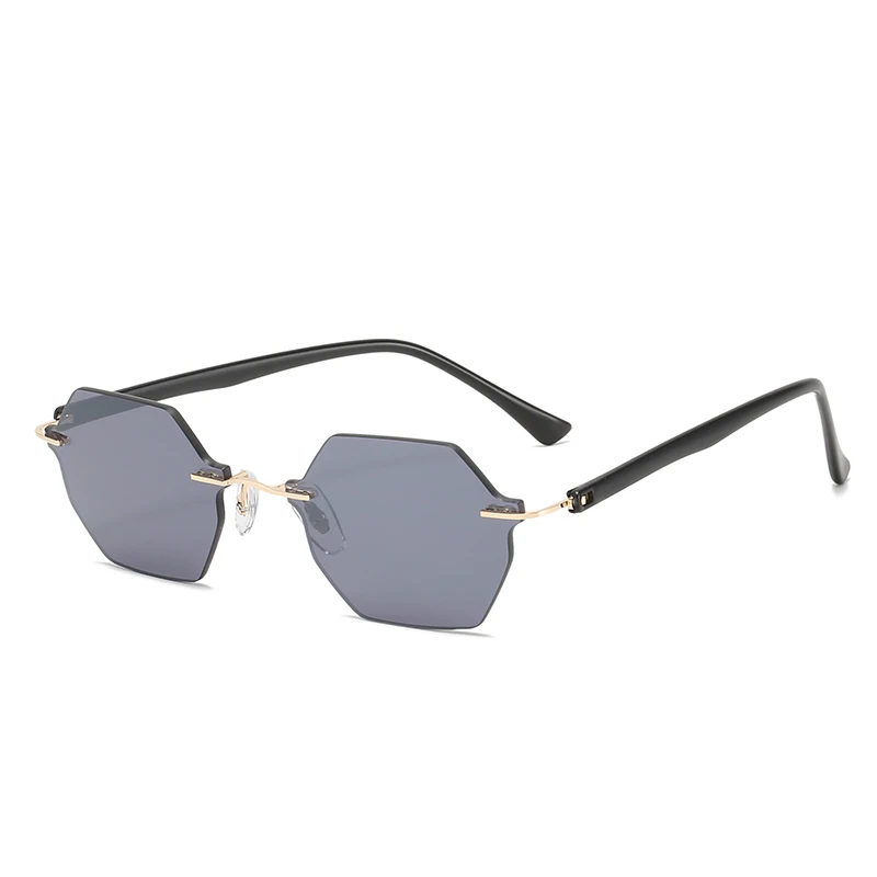 

2021 New Fashion Trend Women's Frameless Polygonal Cut Edge Sunglasses