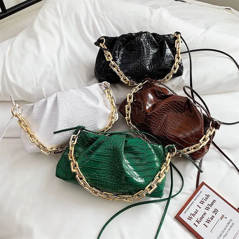 

Fashion Ladies Crossbody Bag Crocodile Pattern Chain Bags Women Shoulder Bag