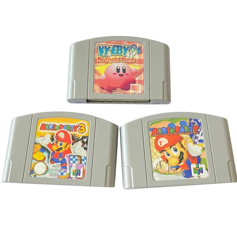 

In Stock Retro 64 Bit Other Game Cartridge Save Progress PAL Version N64 Games Cartridge for Mario Party 1 2 3