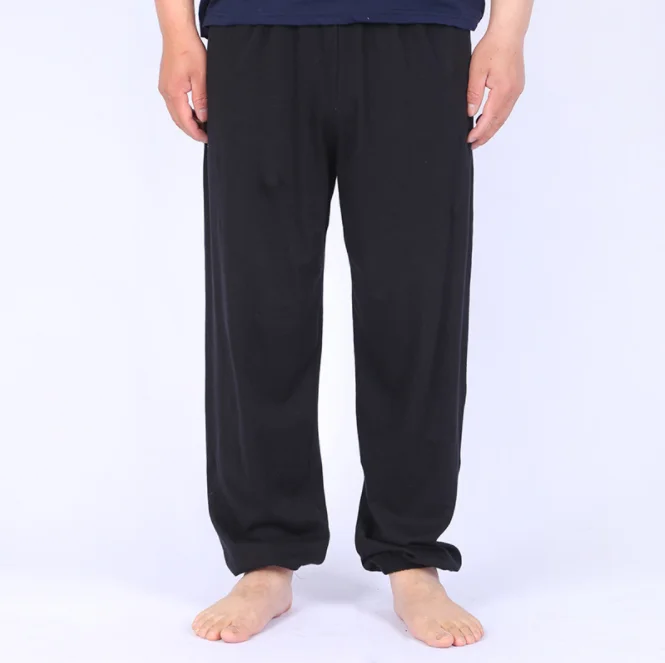 

Summer Yoga Sports Thin Loose Mens Casual Long Pants with Elastic Footband ZGJ-0258