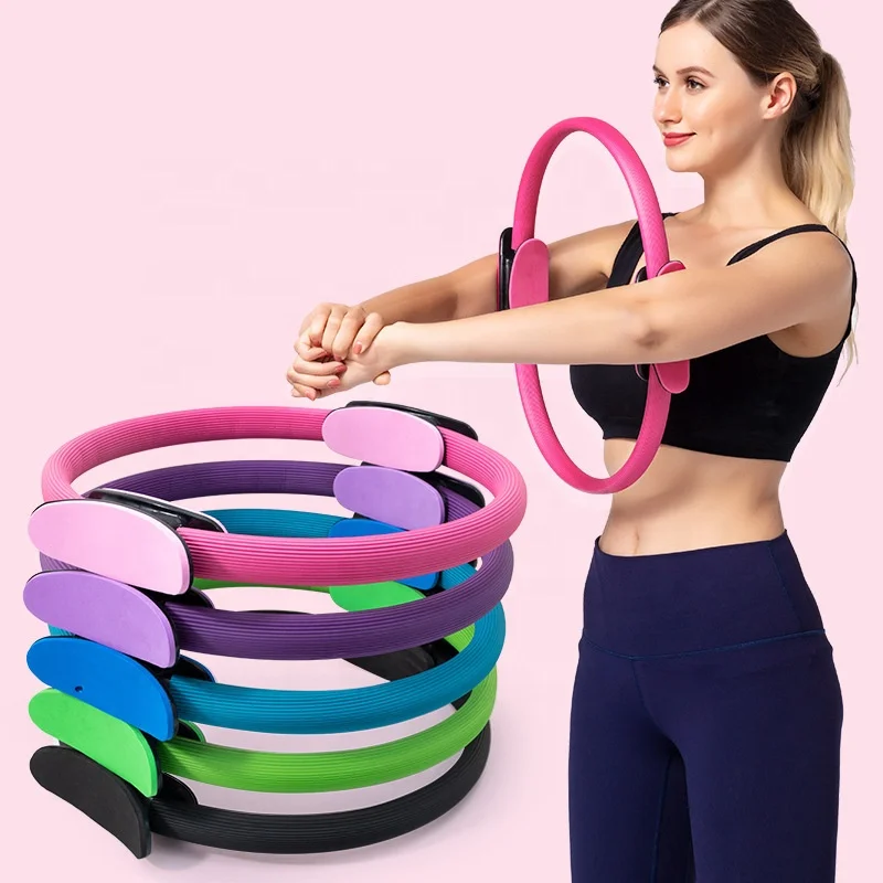 

Double handle magic yoga exercise circle yoga pilates ring, Purple,green,pink,blue,green,black,gray