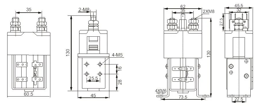 SW310 300A 1NC Solenoid EV Relay 12VDC 24VDC Normal Close 12V 24V SPST 1P Single pole Single Throw NC 300A NC DC Contactor