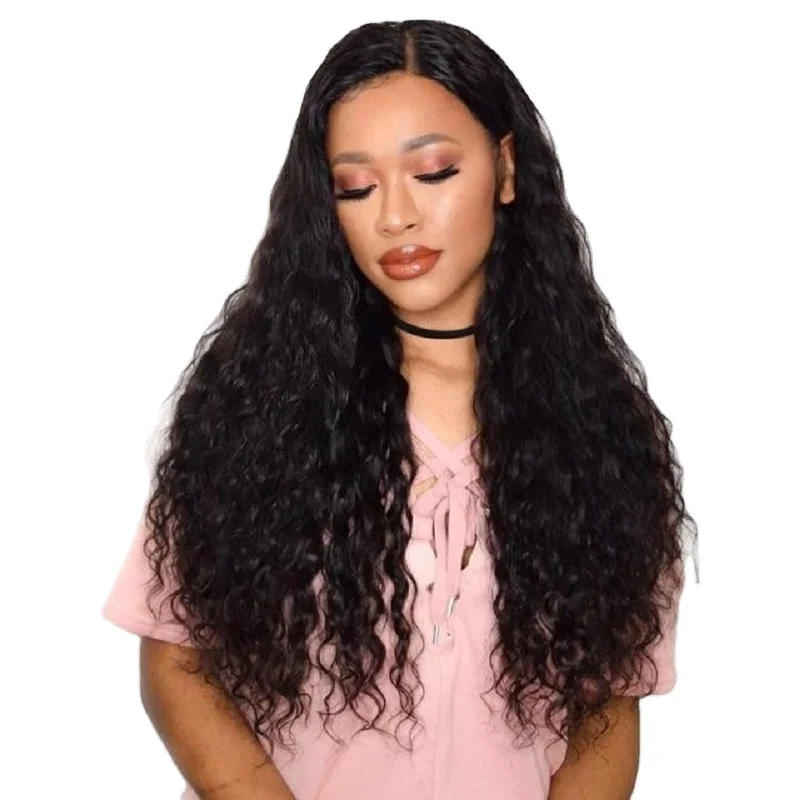 

Dropshipping European and American Long Curly Hair Women's Medium Small Roll Black Yellow Red Multi-Color Long Curly Hair