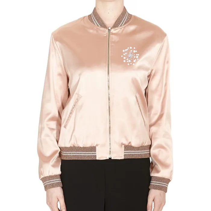 

Wholesale Rhinestone Western Satin Bomber Clothing Jacket