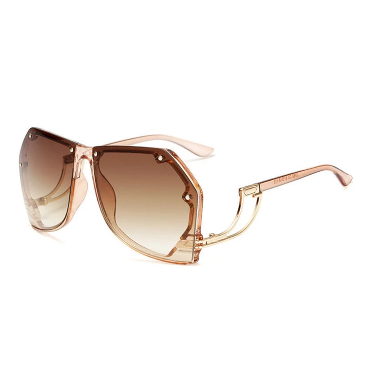 

New Fashion Unique Retro Square Sun Glasses Women Big Ocean Gradient Women Sunglasses, Custom colors