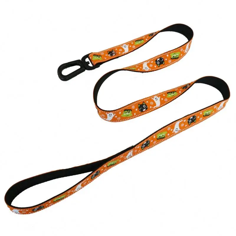 

Sublimation heat transfer custom premium Polyester Pet Dog Leash and leashes, Customized