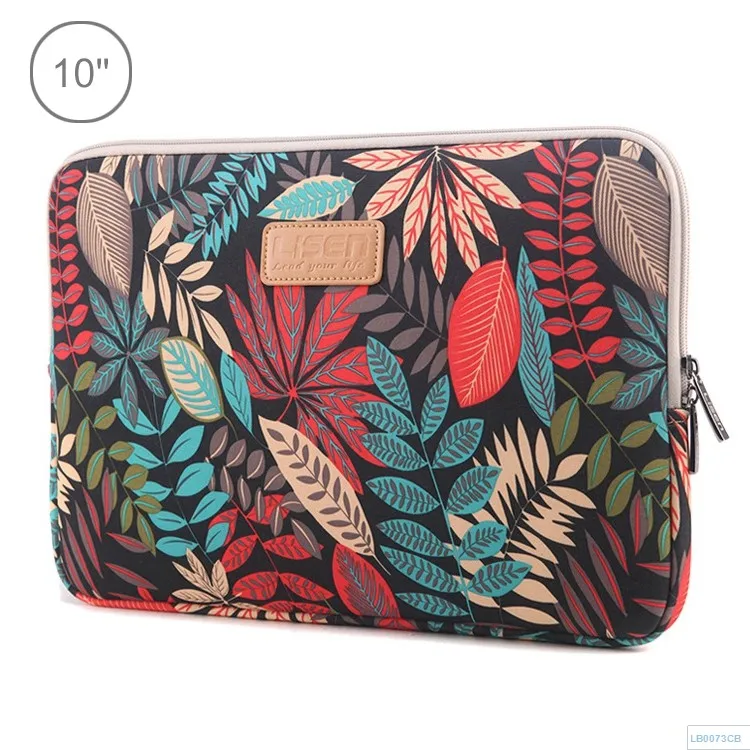 

Hot sale Lisen 10 inch Sleeve Case Ethnic Style Multi-color Zipper Briefcase Carrying Bag