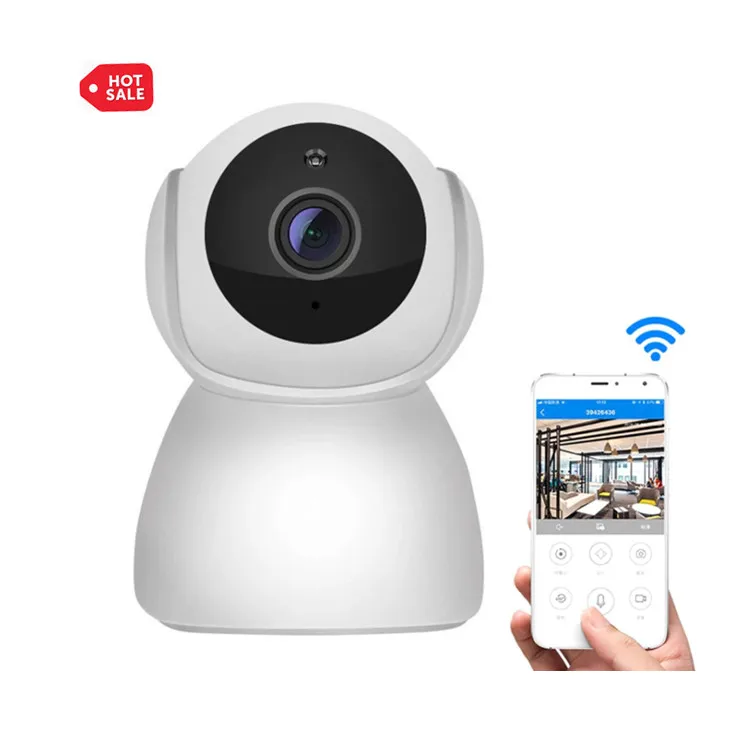 

Hot Sale Baby Security Cameras V380 HD 1080P Home Wireless Camera Mobile Phone Remote Monitor, White