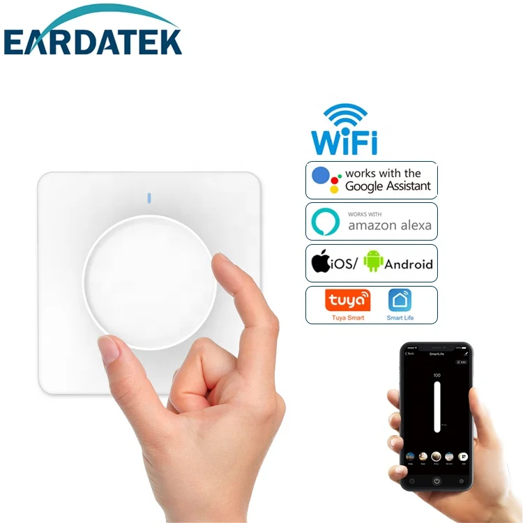 Works with Google Assistant and Amazon Alexa EU dimmer wifi light in wall switch Alexa Google Assistant  Schedule control