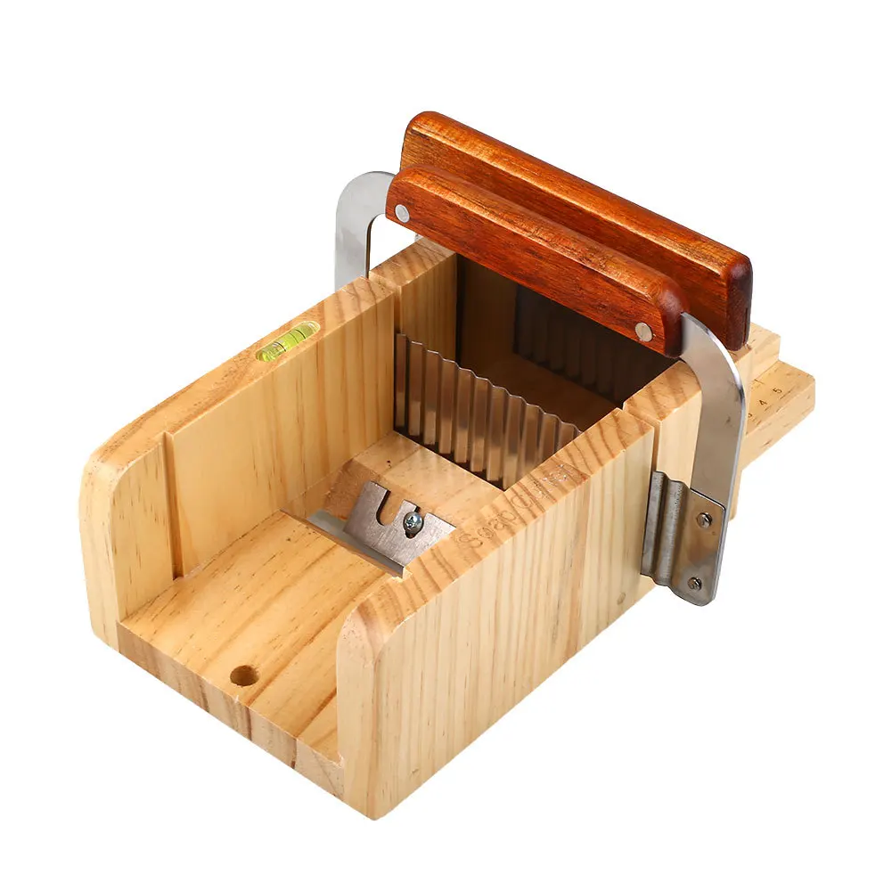 

BPA Free Eco-friendly Wooden Box Soap Making Tool Cutting Slicer Soap Cutter and Mold