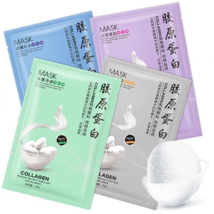 

OEM Cosmetics Hanmj Natural Silk Facial Mask Sheet Refreshing Moisturizing Silk Mask For Low Price