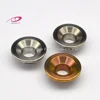 High performance strong precision light weight custom Gr.5 titanium intake and exhaust valve spring seat