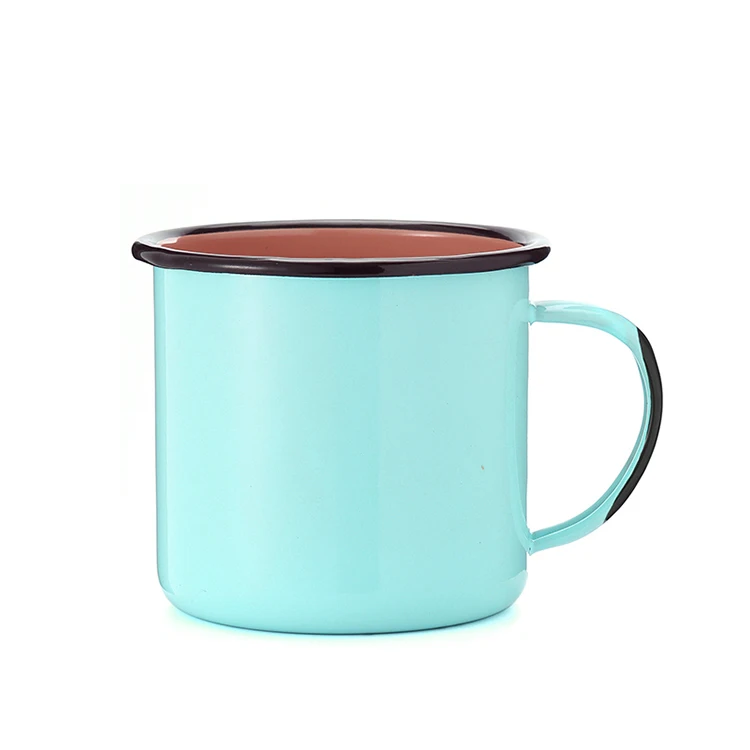 Stainless Steel Sublimation Custom Photo Enamel Metal Mug Sublimation