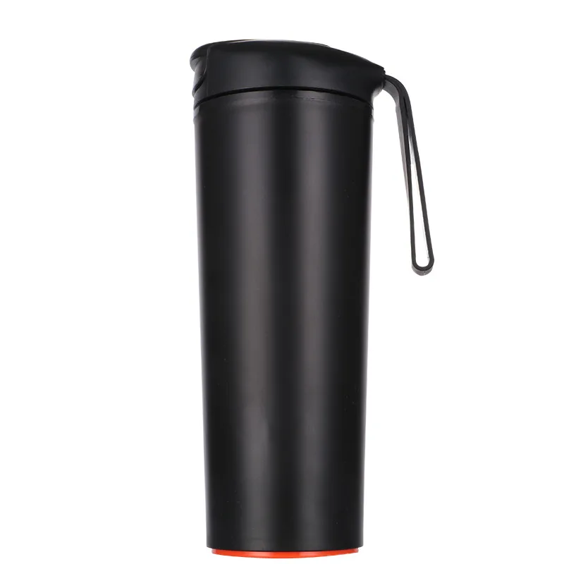 

Hot selling 550ml plastic double wall coffee mug with infuser magic new style suction mug