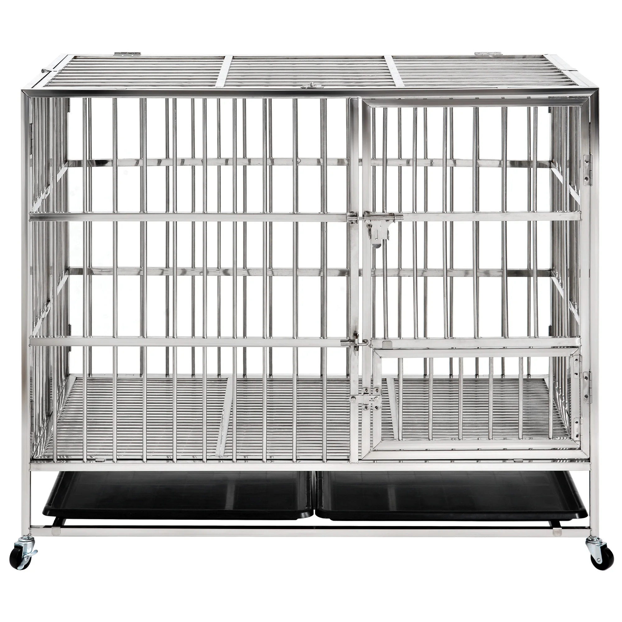 

Heavy duty Stainless Steel pet crate 43inch, White