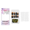 Newest Full Cover UV Gel Resin Samples Flame Design Wearable Nail Tips