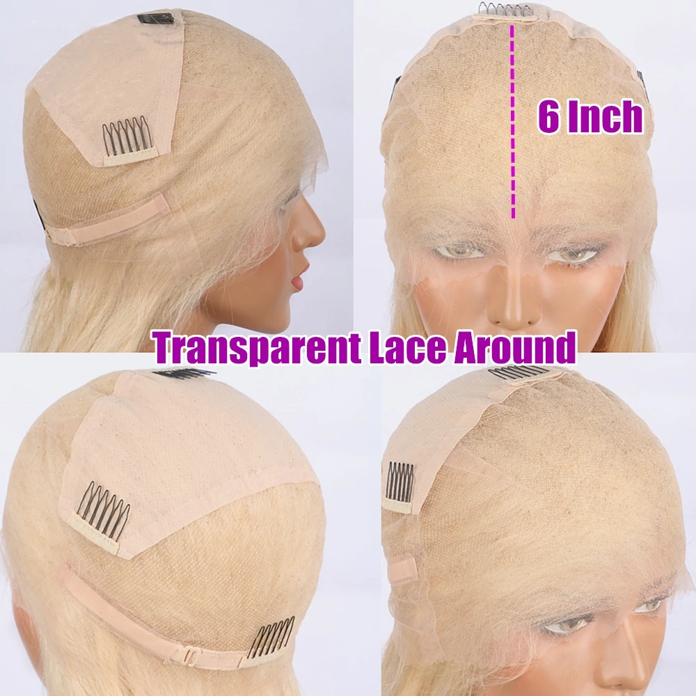 
Wholesale Brazilian 613 Virgin Human Hair Full Lace Wigs For Black Women, 100% Cheap Natural Blonde Human Hair Wigs Lace Front 