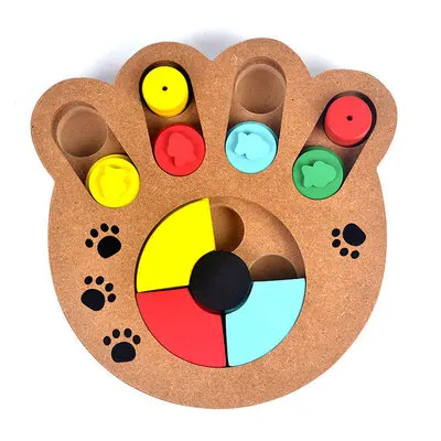 

Pet Interactive Seek-A-Treat Shuffle Bone Puzzle That Will Improve Your Dog's IQ, Specially Designed for Training Treats dog toy