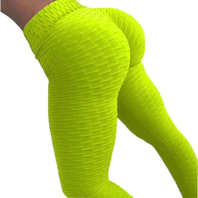 

Elastic high waist workout gym pants womens butt lift yoga leggings, 12colors