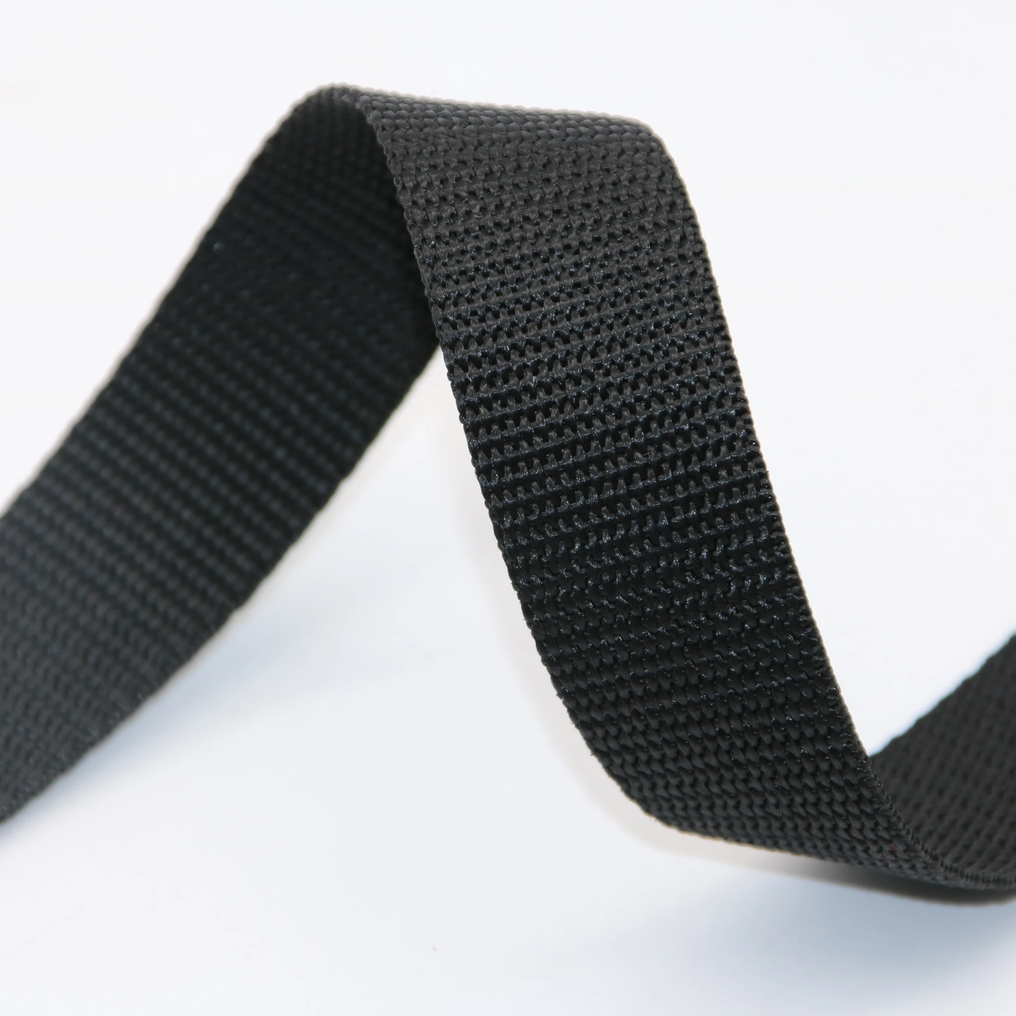 

Plain Twill Polypropylene Webbing Woven printed Tape PP tape for belt, Black or customized