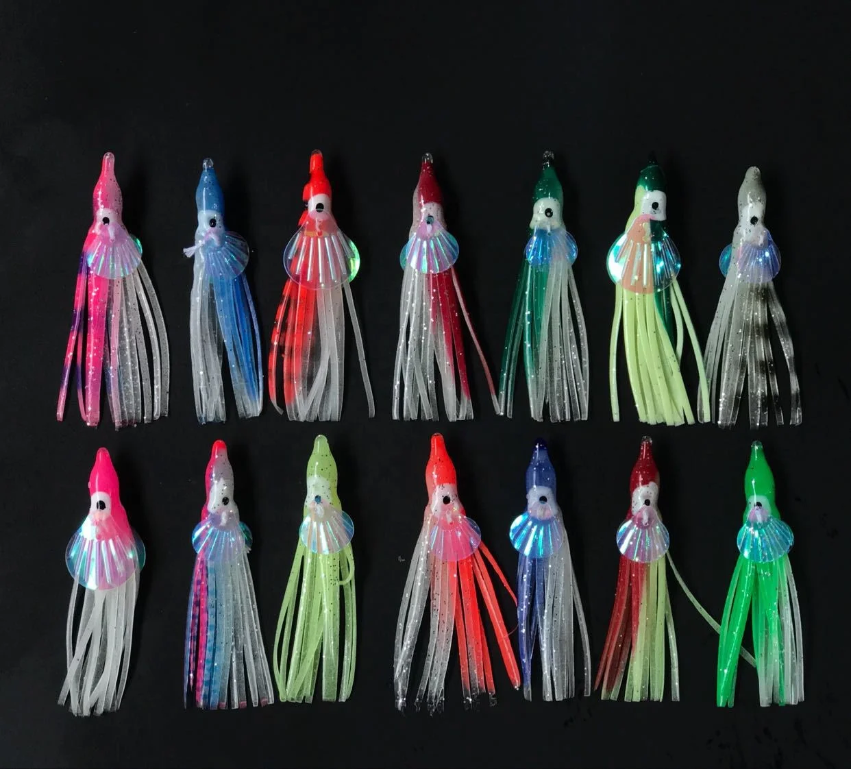 

Octopus Fishing Soft Lure With Wings For Jigs Rubber Squid Skirts Bionic Bait Tuna Sailfish Baits Mix Color, By rondom