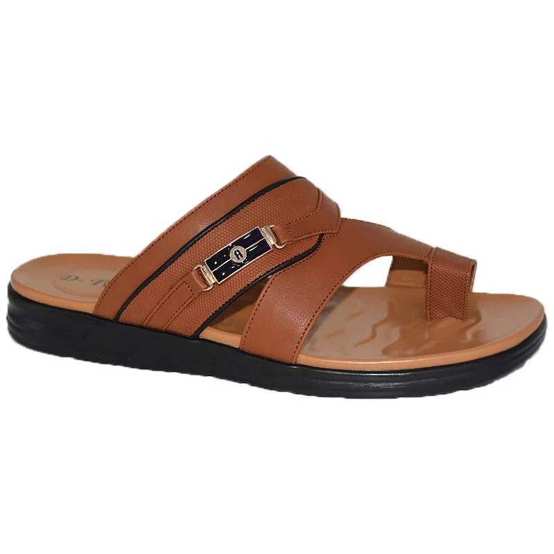 

2021 high demand products in market cozy custom with of men sandals and slippers, Brown