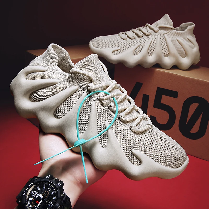 

New arrive brand shoes volcano yeezy 450 cloud white sneakers