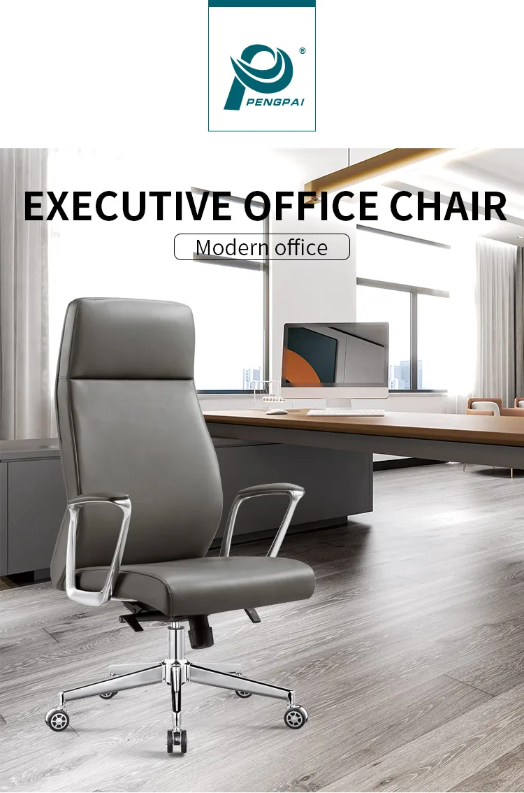 360 Degree Swivel Revolving Manager High-End Pu Leather Executive Office Chair