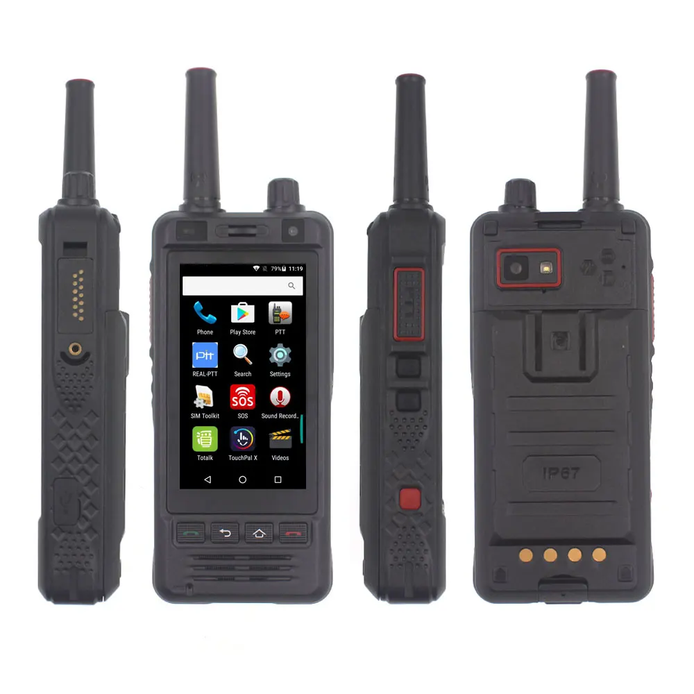 

Anysecu W5 3G Radio Gps/ Wife Phone Network Ip67 Waterproof Os Android 6.0 200 Km1000 Mile Range Hands Free Walkie Talkie