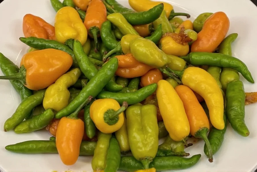 Fresh Poblano Pepper on Cutting Board