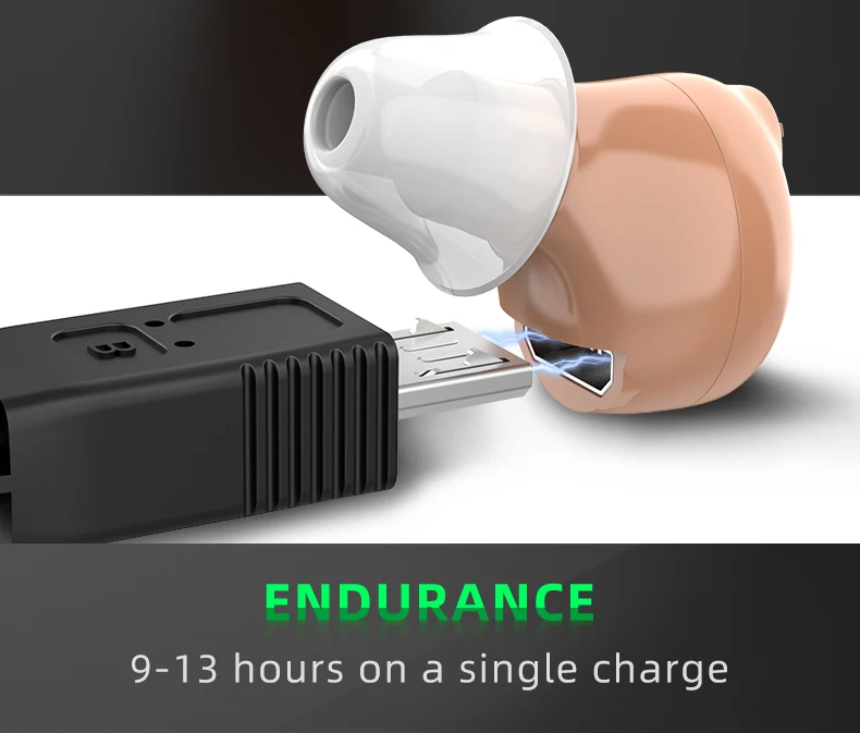 Amazon Ear Hearing Products Rechargeable Mini Cic Body Hearing Aid Kit