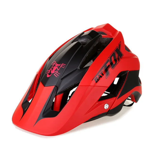 

BATFOX red Integrally Molded Bicycle Road Helmet Men MTB Sport Cycling Helmet Ultralight Professional Bike Helmet