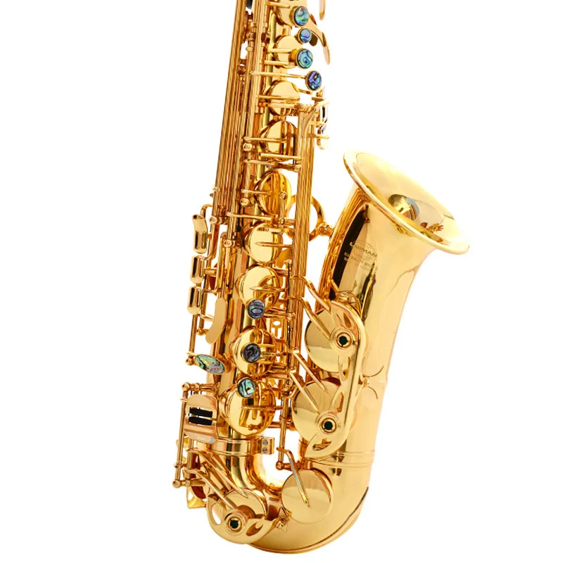 

Gold Lacquer Brass Alto Eb Instrument Accessories Professional China Sax Saxophone Alto